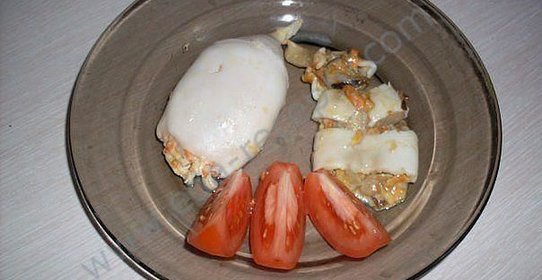 Кальмары с начинкой