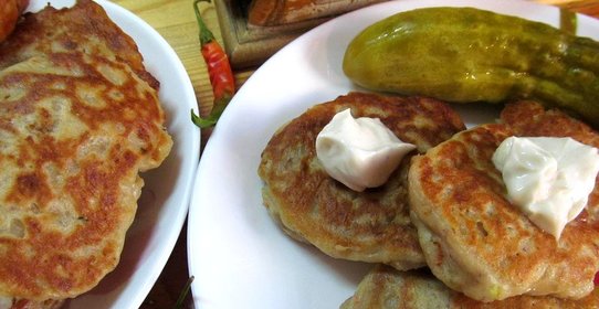 оладьи с говяжьим фаршем