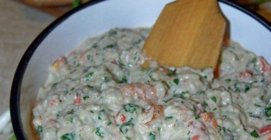Баклажанная икра с тахиной