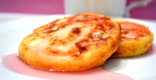 Биточки с киселем