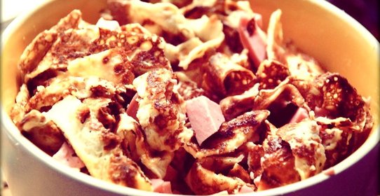 Салат с блинами