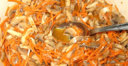 Маринованные вешенки по-корейски