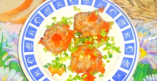 Тефтели с рисом и имбирем