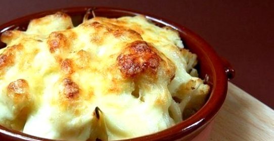 Цветная капуста в соусе бешамель