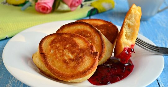 Пышные оладьи на манной крупе