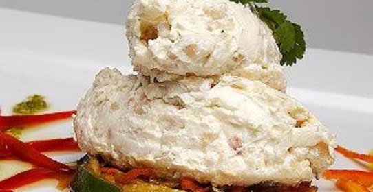 Мусс из кальмара с овощами