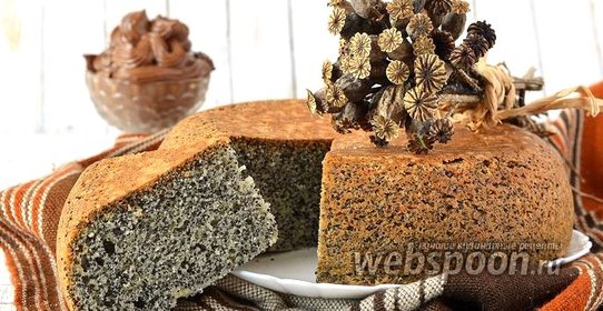 Бисквит с маком в мультиварке