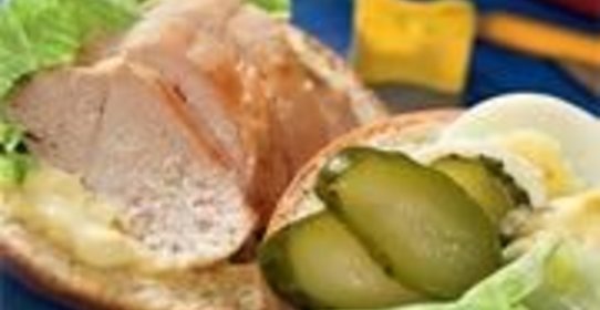 Булочка с курицей