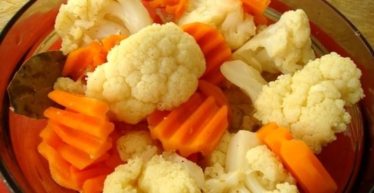 Цветная капуста маринованная по-домашнему