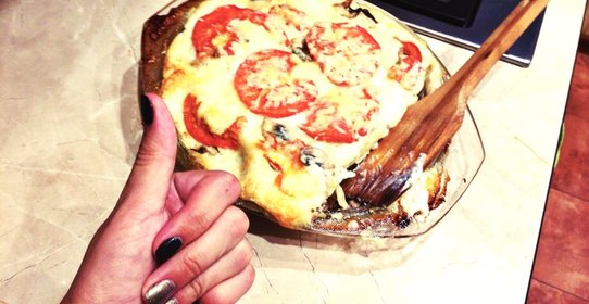 Маникотти (каннеллони) c мясом и грибами