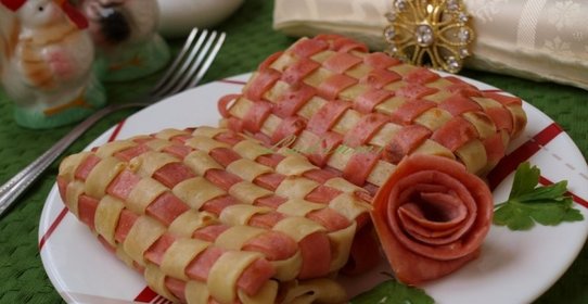 Плетёные блинчики с гречневой начинкой