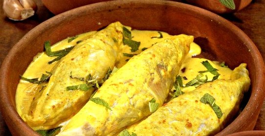 Вегетарианские голубцы с карри