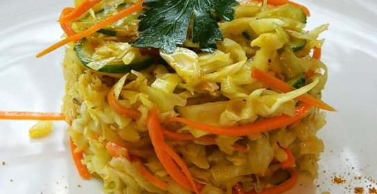 Капустный салат Карри