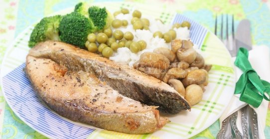 Сёмга с превкусным гарниром