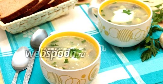 Грибной рассольник в мультиварке