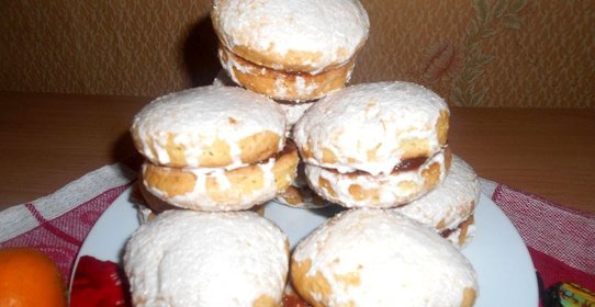 Пряники с повидлом на кефире