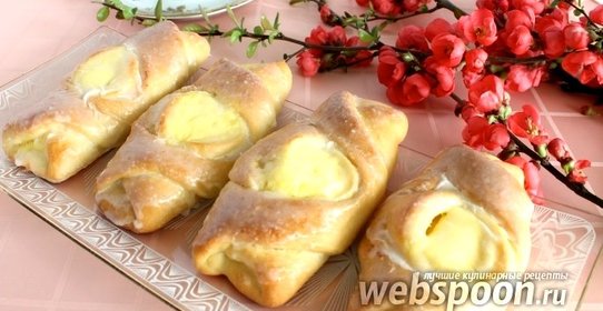 Булочки-кармашки с творогом