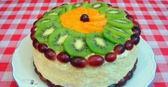 Торт апельсиново-тутовый в мультиварке