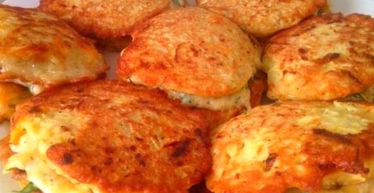 Кабачковые оладьи с морковью