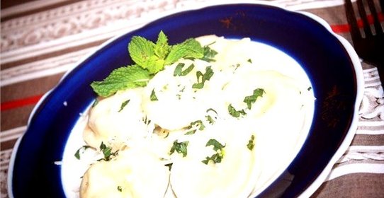 Равиоли со шпинатом, козьим сыром и творогом