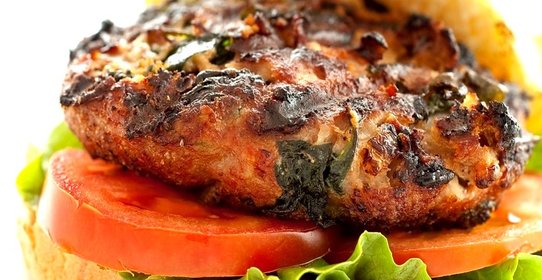 Пикантный бургер с индюшатиной