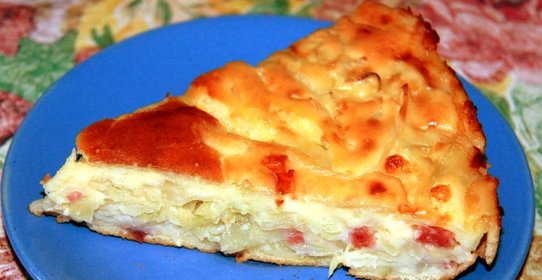 Быстрый капустный пирог на кефире