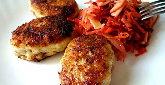 Рыбные котлеты с творогом