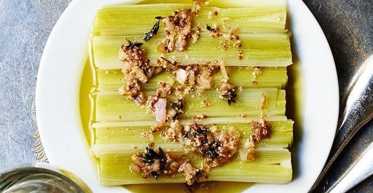 Лук-порей в маринаде