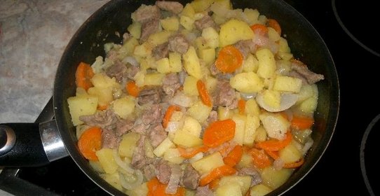 Жаркое с мясом кабана