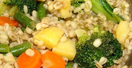 Перловка с овощами