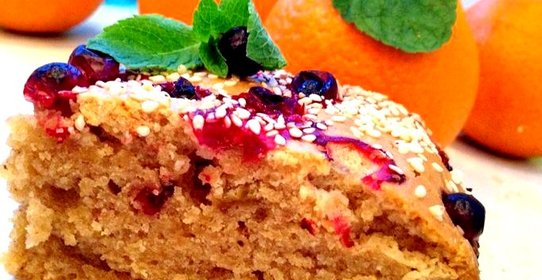 Постная коврижка с апельсиновым соком