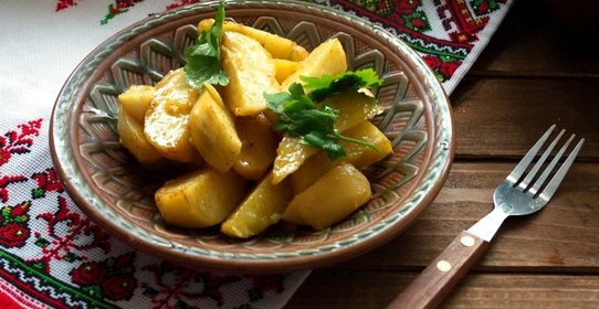 Картофель по-деревенски в рукаве