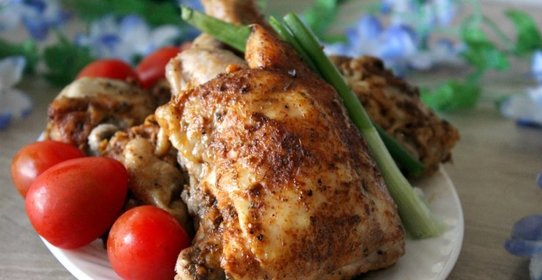 Острые куриные окорочка, запеченные в пакете