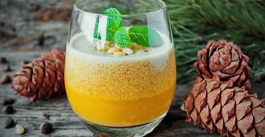 Облепиховый смузи с кедровыми орешками