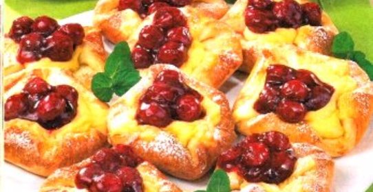 Плюшки из слоеного теста