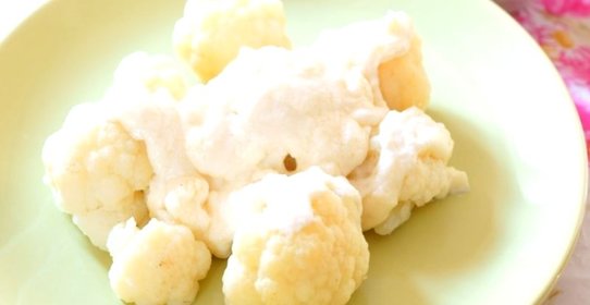 Цветная капуста под сливочным соусом