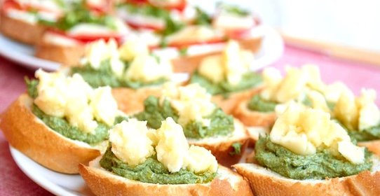 Гренки с крапивой