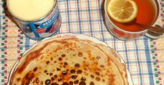 Блины со сгущенкой