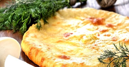 Осетинский пирог с творогом и сыром