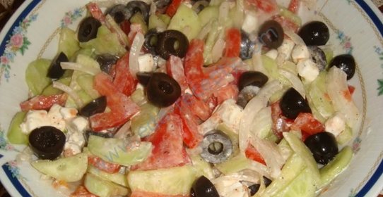 Греческий салат классический с фетой