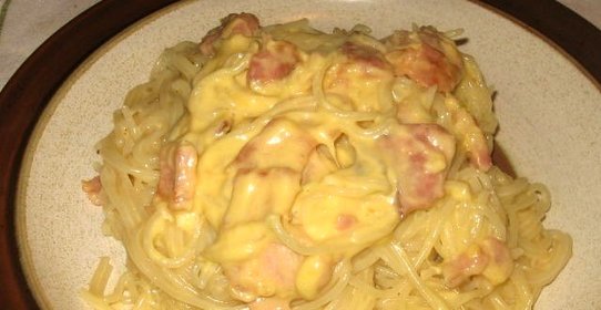 Паста Карбонара со сливками