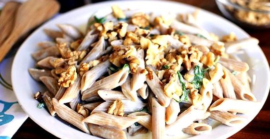 Паста с соусом из голубого сыра