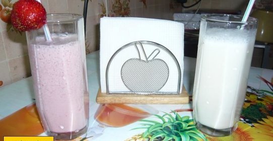 Молочный коктейль с бананом