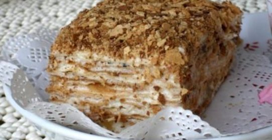 Торт Наполеон на скорую руку