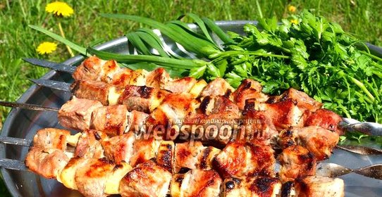 Шашлык из свинины в пивном маринаде