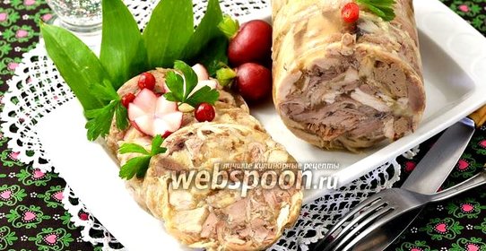 Куриный рулет в бутылке