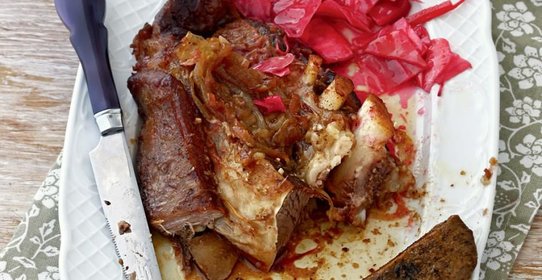 Запеченное в пиве мясо