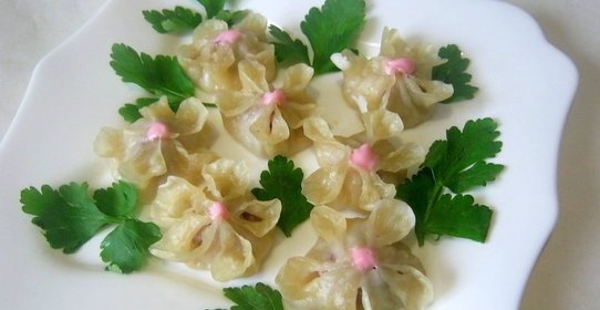 Паровые пельмени Букет