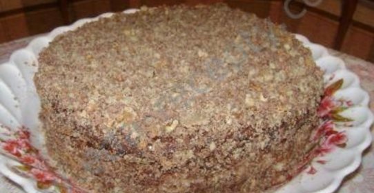 Торт бесквитный с курагой и апельсинами