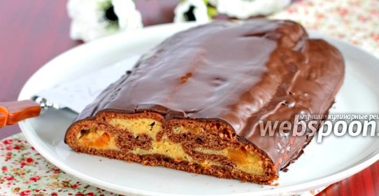 Абрикосовый свёрнутый пирог